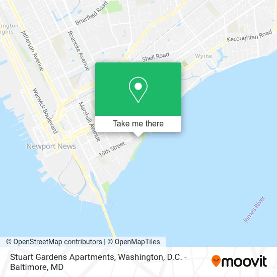 Stuart Gardens Apartments map