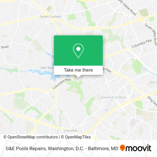 G&E Pools Repairs map