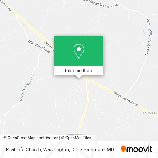Real Life Church map