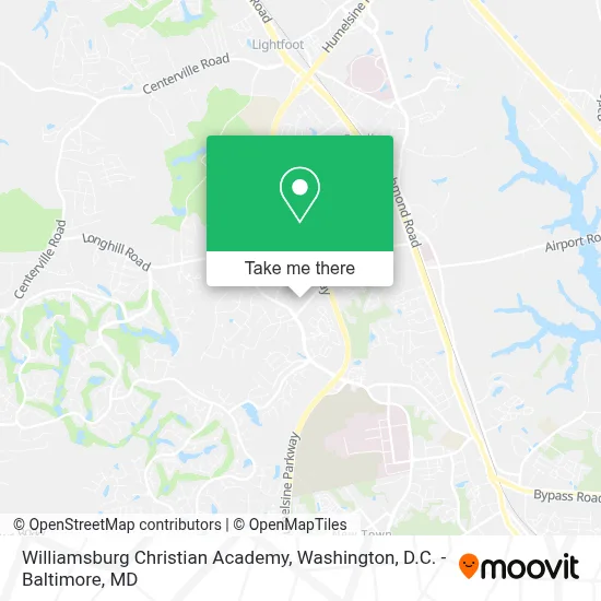 Williamsburg Christian Academy map