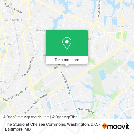 The Studio at Chelsea Commons map