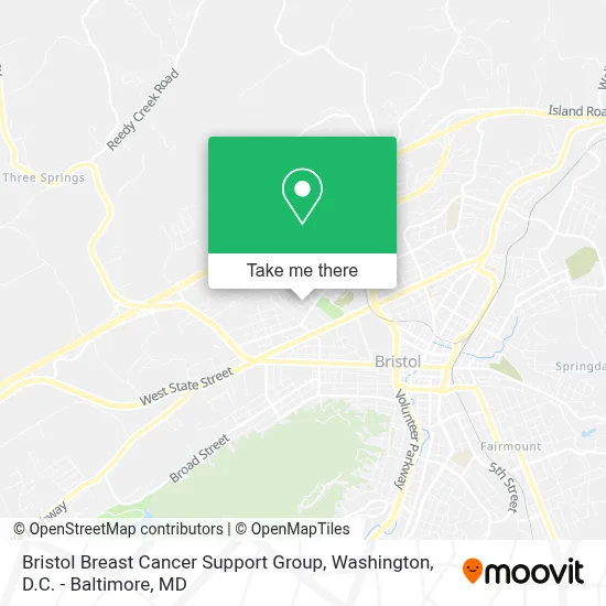 Bristol Breast Cancer Support Group map