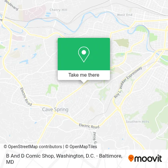 B And D Comic Shop map
