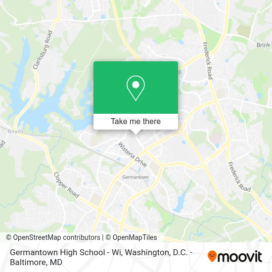 Germantown High School - Wi map