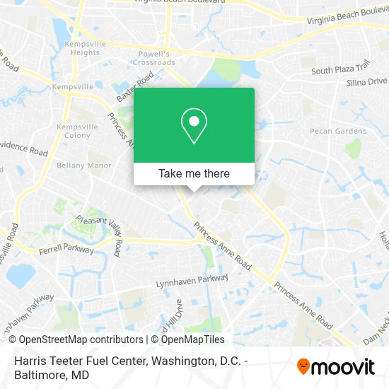 Harris Teeter Fuel Center map