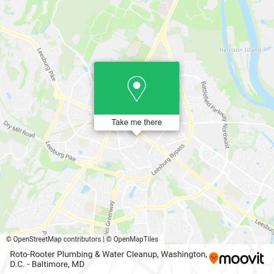 Roto-Rooter Plumbing & Water Cleanup map