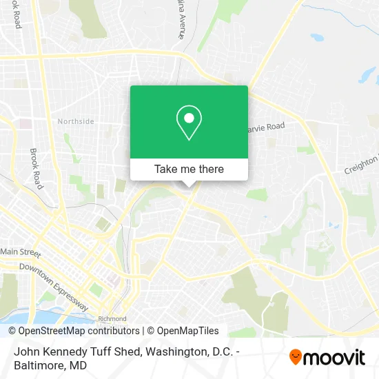 John Kennedy Tuff Shed map
