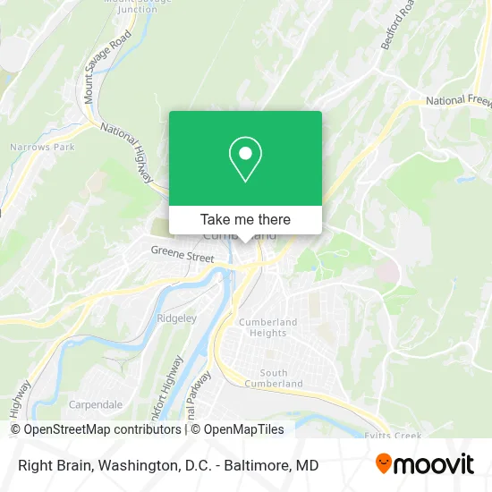 Right Brain map