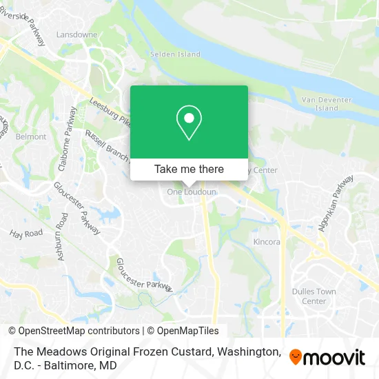 The Meadows Original Frozen Custard map