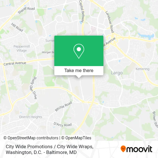City Wide Promotions / City Wide Wraps map
