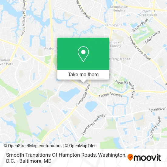 Smooth Transitions Of Hampton Roads map