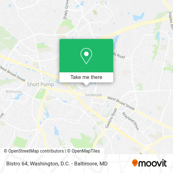 Bistro 64 map