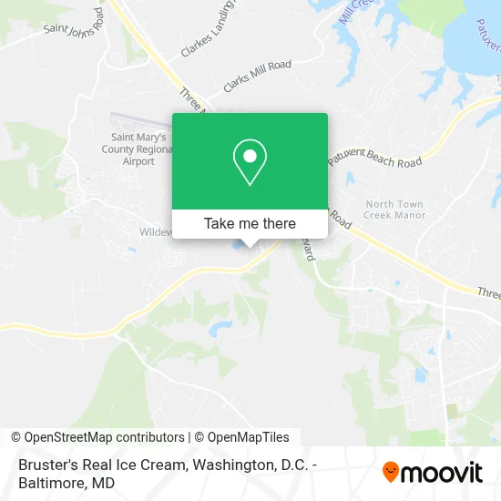 Bruster's Real Ice Cream map