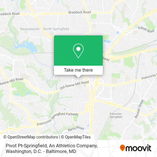 Pivot Pt-Springfield, An Athletico Company map