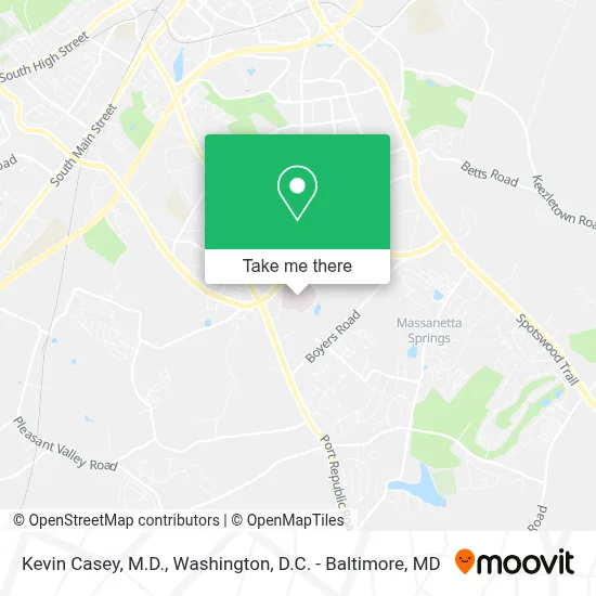 Kevin Casey, M.D. map
