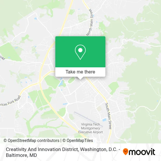 Creativity And Innovation District map