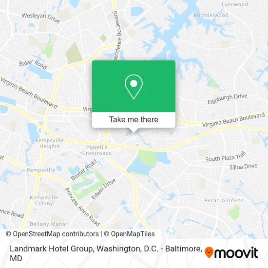 Landmark Hotel Group map