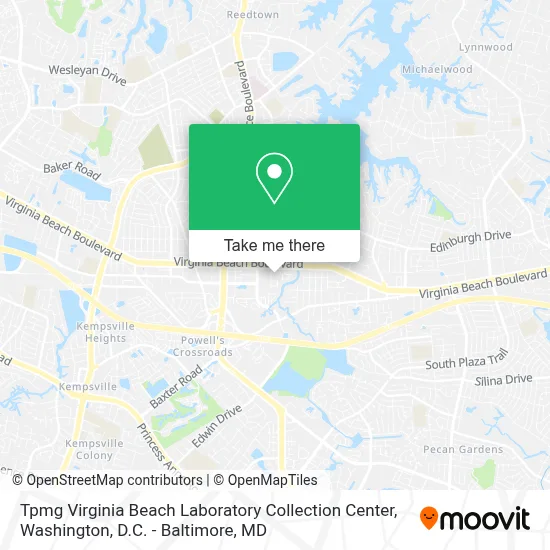 Tpmg Virginia Beach Laboratory Collection Center map