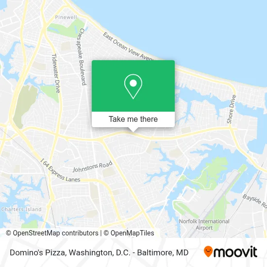 Domino's Pizza map