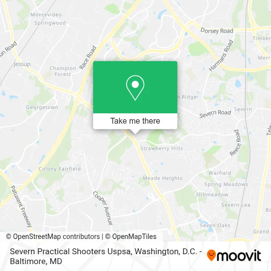 Severn Practical Shooters Uspsa map