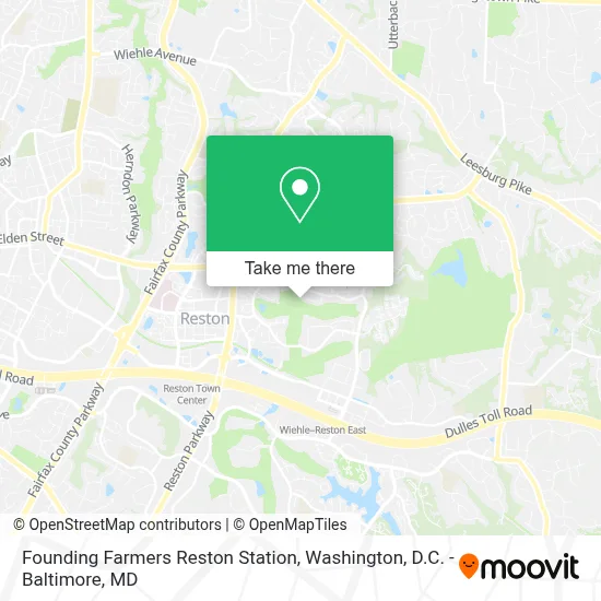 Founding Farmers Reston Station map