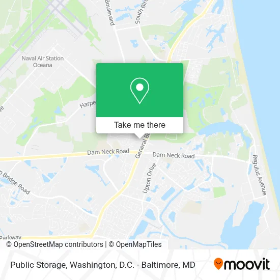 Public Storage map