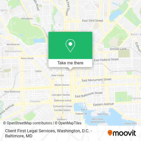 Client First Legal Services map