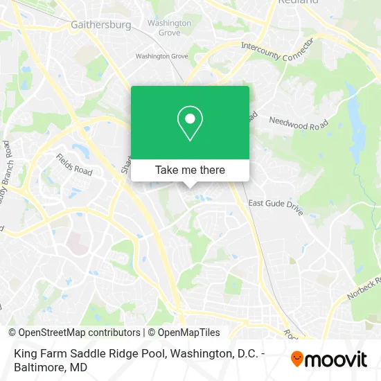 King Farm Saddle Ridge Pool map