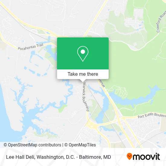 Lee Hall  Deli map
