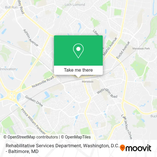 Rehabilitative Services Department map