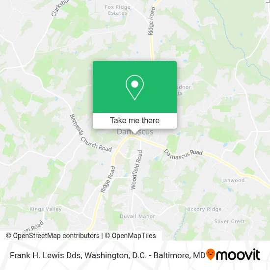 Frank H. Lewis Dds map