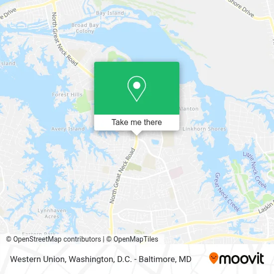 Western Union map