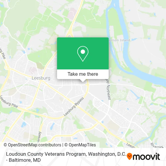 Loudoun County Veterans Program map
