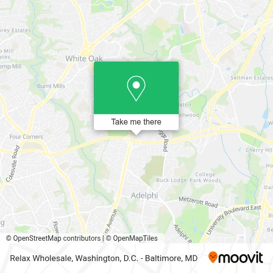 Relax Wholesale map