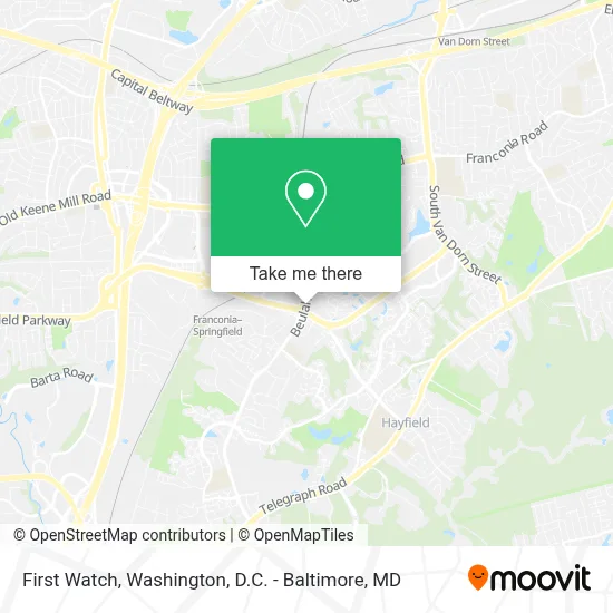 First Watch map