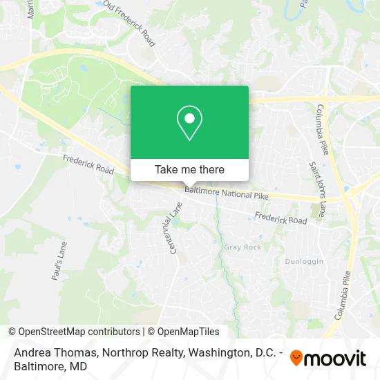 Andrea Thomas, Northrop Realty map