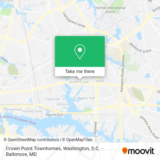 Crown Point Townhomes map