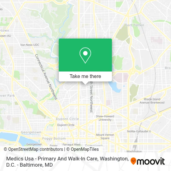 Medics Usa - Primary And Walk-In Care map