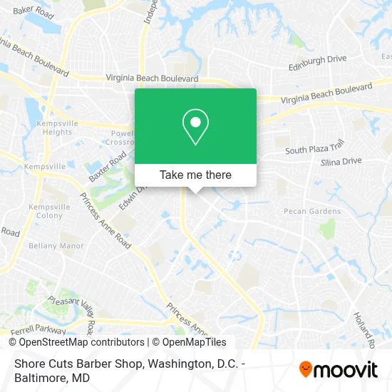 Shore Cuts Barber Shop map