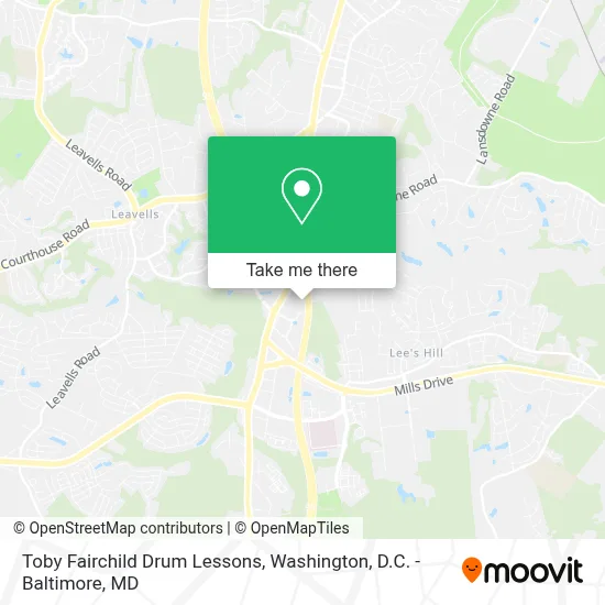 Toby Fairchild Drum Lessons map