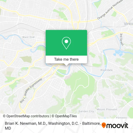 Brian K. Newman, M.D. map