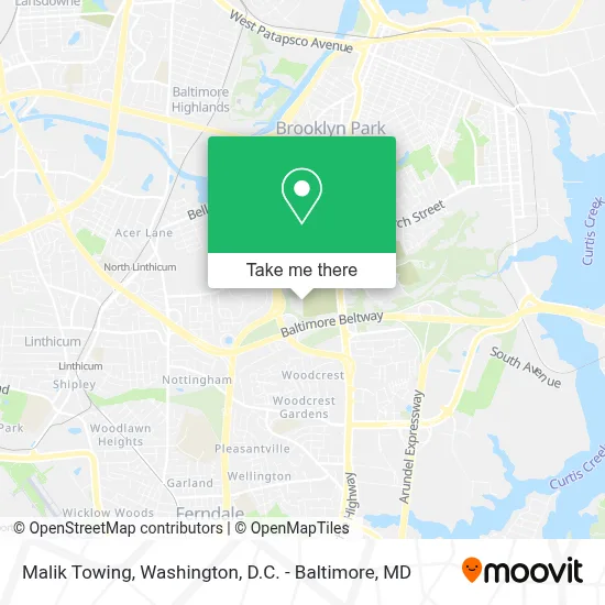 Malik Towing map