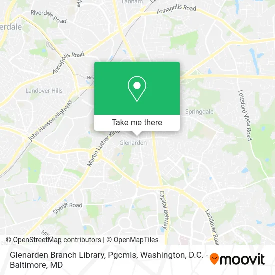 Glenarden Branch Library, Pgcmls map