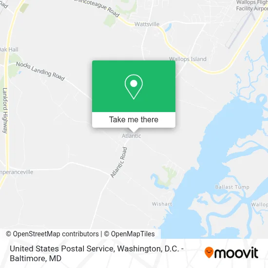United States Postal Service map