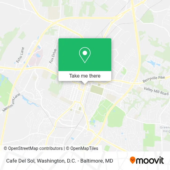 Cafe Del Sol map