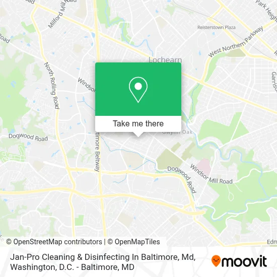 Jan-Pro Cleaning & Disinfecting In Baltimore, Md map