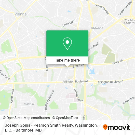 Joseph Goins - Pearson Smith Realty map