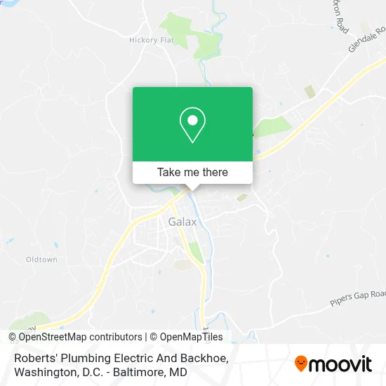 Roberts' Plumbing Electric And Backhoe map