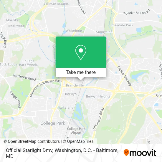 Official Starlight Dmv map