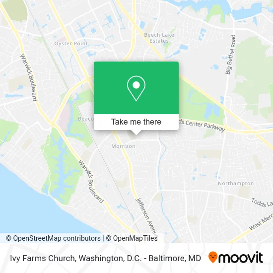 Ivy Farms Church map